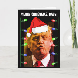 CARTE DE NOËL BISOU DE DONALD TRUMP