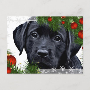 Carte de Noël Black Lab - Chien mignon Chien Chien