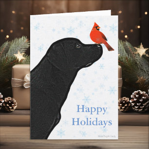 Carte de Noël Black Labrador - Carte de vacances