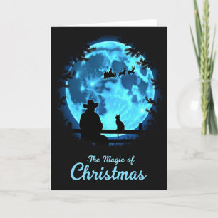 Carte de Noël Blue Orb