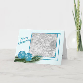 Carte de Noël Blue Ornamy