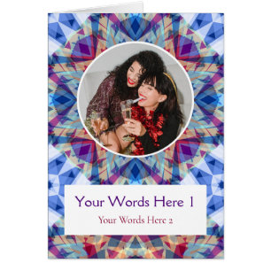 Carte de Noël Blue Star personnalisée