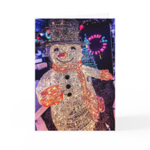 Carte de Noël Bonhomme de Neige