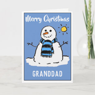 Carte de Noël Bonhomme de Neige Amusante Pour un G