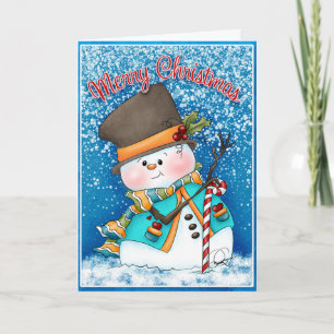 Carte de Noël Bonhomme de Neige Joe Frost