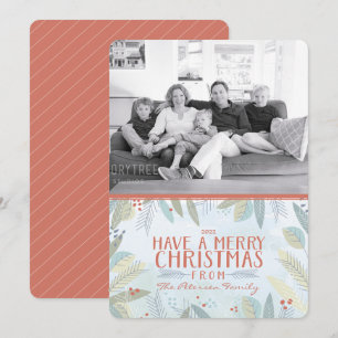 Carte de Noël Bonne Fête Photo