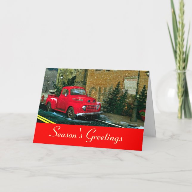 Carte de Noël Bonnes Fêtes (Devant)