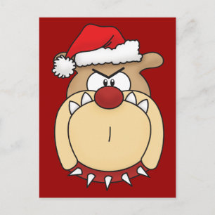 Carte de Noël Bouledogue