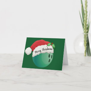 Carte de Noël Bowling Ball Design
