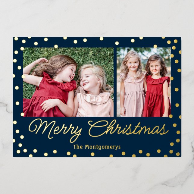 Carte de Noël Bubbly Cheer Foil (Recto)