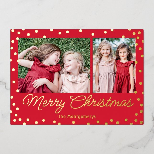 Carte de Noël Bubbly Cheer Foil (Recto)