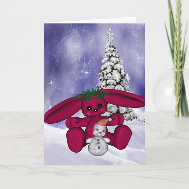 Carte de Noël Bunny (Devant)