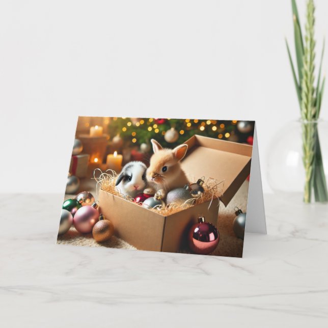 Carte de Noël Bunny (Devant)