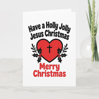 Carte de Noël Cadeau Jésus Joyeux