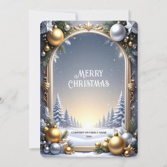 Carte de Noël Cadre de Fêtes (Devant)