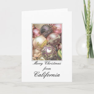 Carte de Noël californienne, spécifique à l'état