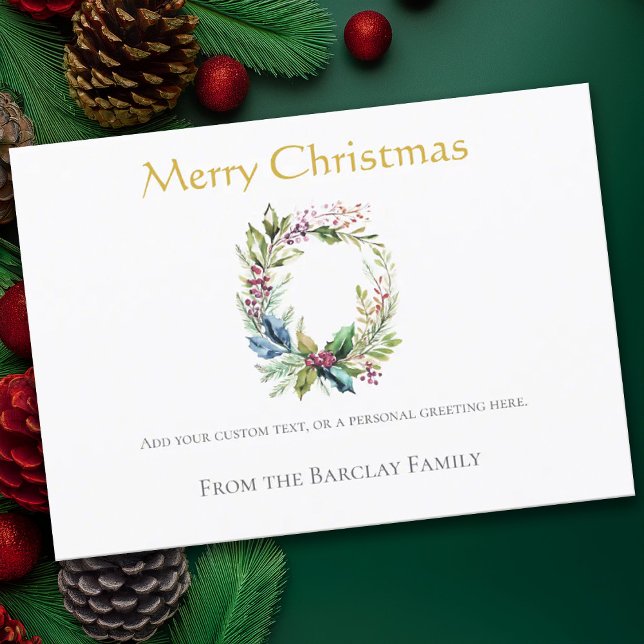 Carte de Noël Calligraphiée en Or (Créateur téléchargé)