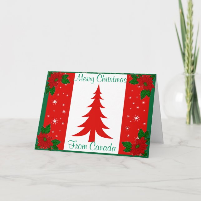 Carte de Noël canadienne (Devant)