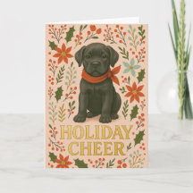 Carte de Noël Cane Corso
