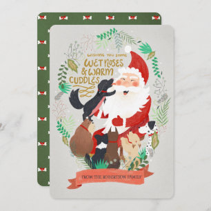 Carte de Noël Canine