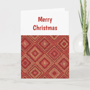 Carte de Noël Carré Red Granny