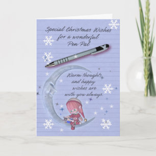 Carte de Noël, carte de Noël de correspondant