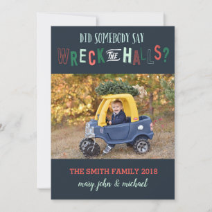 Carte de Noël, Carte photo de vacances, Drôle