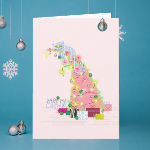 Carte de Noël Catmus Tree