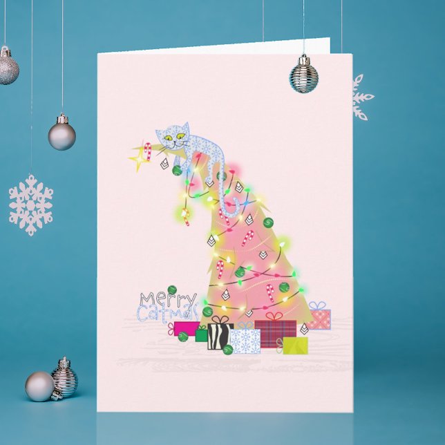 Carte de Noël Catmus Tree (Créateur téléchargé)