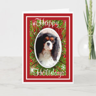 Carte de Noël Cavalier King Charles Spaniel