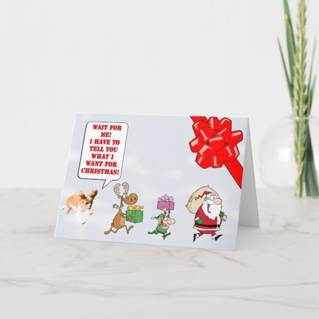 Carte de Noël Cavalier King Charles Spaniel chiot (Devant)