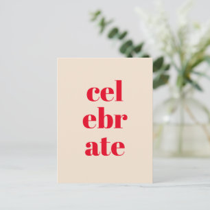 Carte de Noël Celebrate