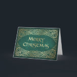 Carte de Noël celtique<br><div class="desc">Une bénédiction irlandaise pour la saison,  et élégant réseau celtique.</div>