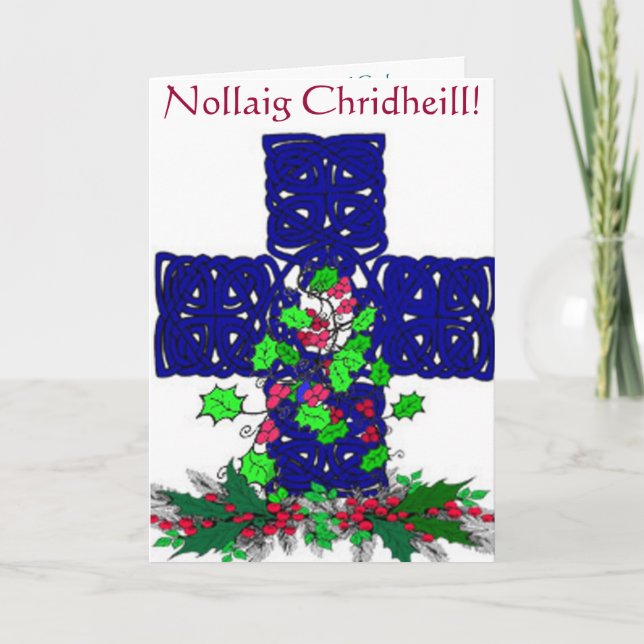 Carte de Noël celtique (Devant)