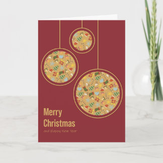 Carte de Noël Chaleureuse et Conviviale