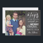 Carte de Noël Chalkboard<br><div class="desc">un tableau noir chéri pour envoyer vos souhaits de vacances dans le style.</div>
