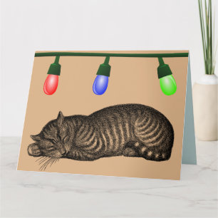 CARTE DE NOËL CHAT MIAOU GEANT