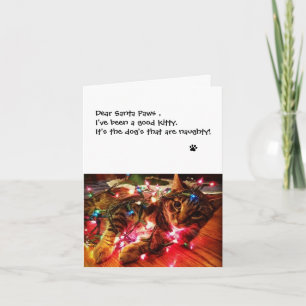 Carte de Noël - Cher Père Paws