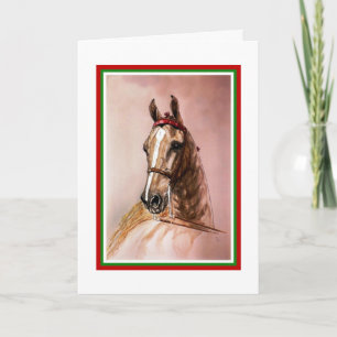 Carte de Noël Cheval Saddlebred