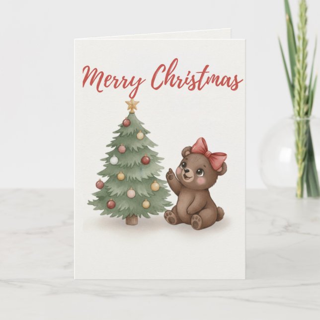 Carte de Noël Chien Conviviale Illustration de Vac (Devant)