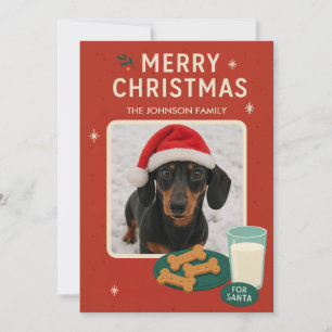 Carte de Noël Chien Cookie Noël