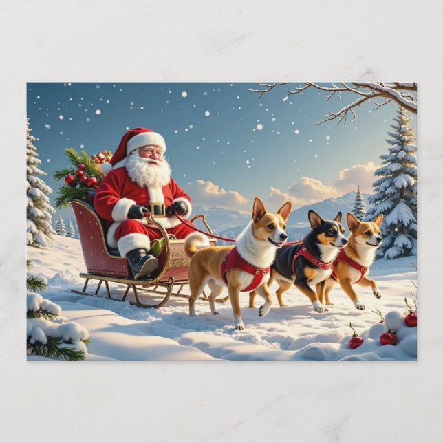 Carte de Noël Chihuahua (Devant)