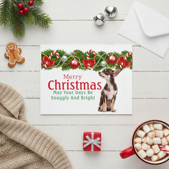 Carte de Noël Chihuahua (Chihuahua Christmas Card)