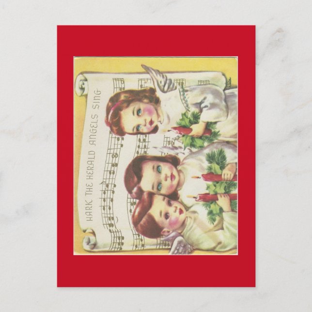 Carte de Noël Choir vintage (Devant)