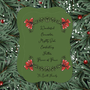 Carte de Noël chrétienne