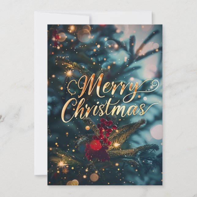 Carte de Noël chrétienne 'Joie au Monde' (Devant)