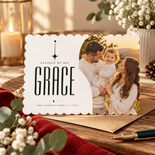 Carte de Noël chrétienne religieuse en photo avec