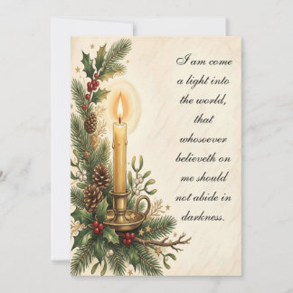 Carte de Noël Christ comme la Lumière