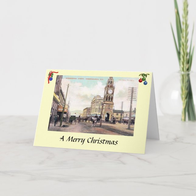Carte de Noël - Christchurch, Nouvelle-Zélande (Devant)