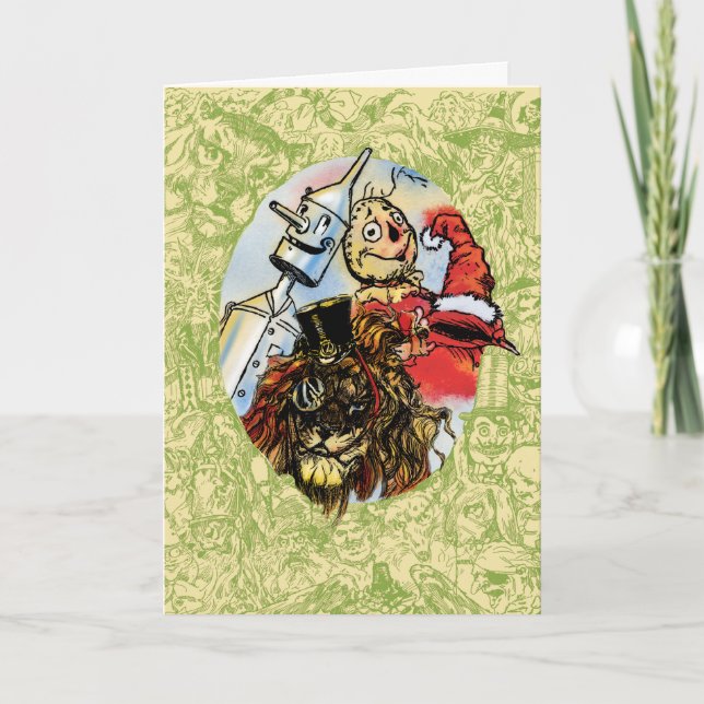 CARTE DE NOËL CLASSIQUE DU MAGICIEN D'OZ (Devant)